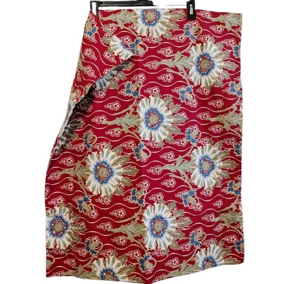 Rare Pottery Barn PALAMPORE Set of 2 Standard Pillow Shams Floral Red Green Blue - Picture 4 of 11